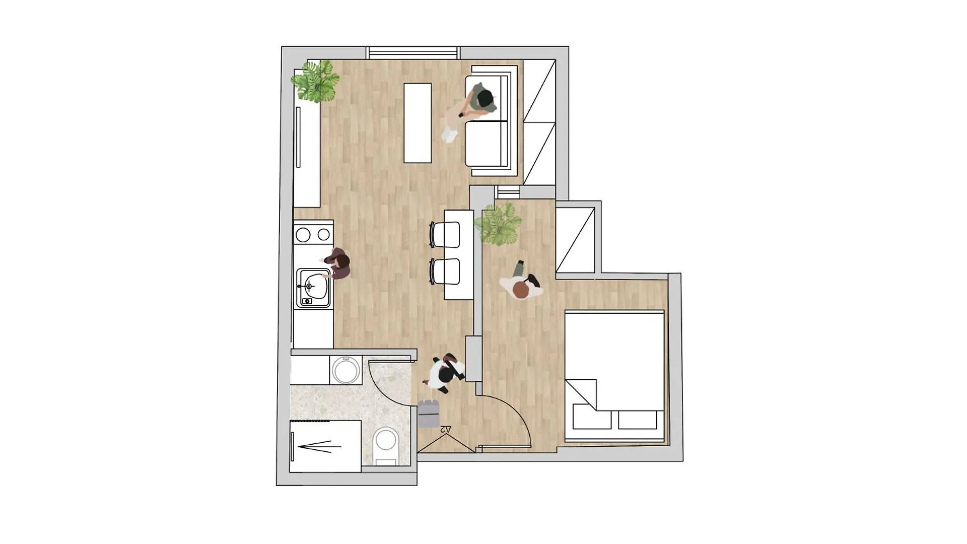 Honey Oak & Cream Patio By Nest Apartamento Tessalónica 0*,